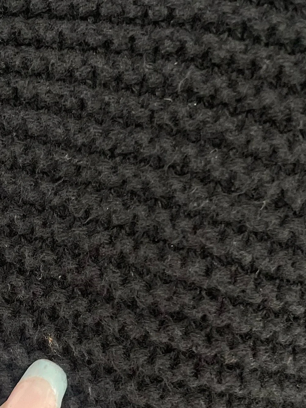 GAP 100% Cotton Black Chunky Cable Knit Fold-over Cuff Mock Neck Sweater